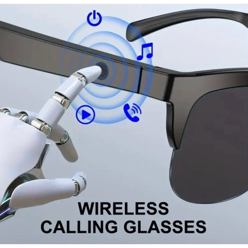 NWB Smart Glasses Microphone, Headphones, AI Translation, Touch